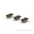 Cabezal de pasador de paso de 2,0 mm SMT de doble fila